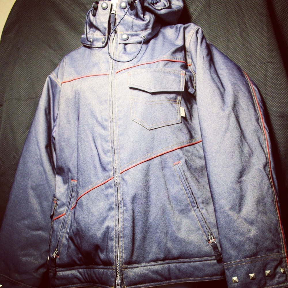 NEW::Betty Rides Denim Snowboarding Jacket